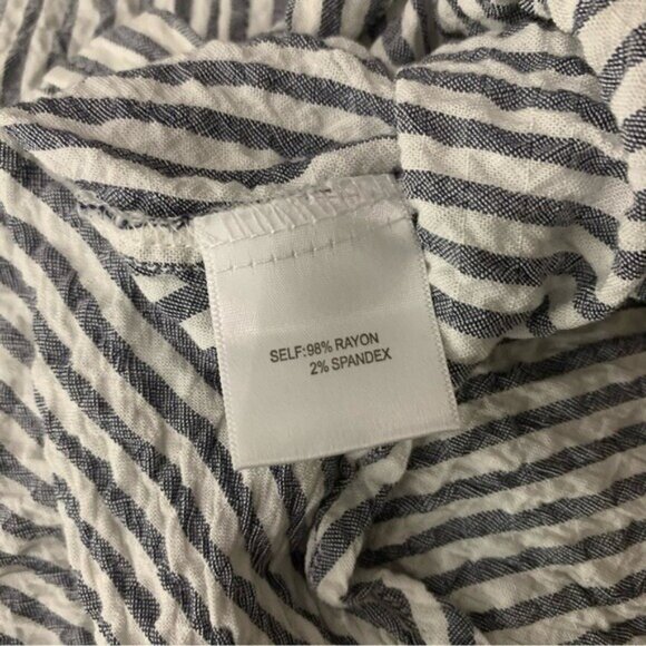 Jane Delancey Medium Striped Button Down Long Sleeve Lightweight Casual Shirt - Picture 5 of 5